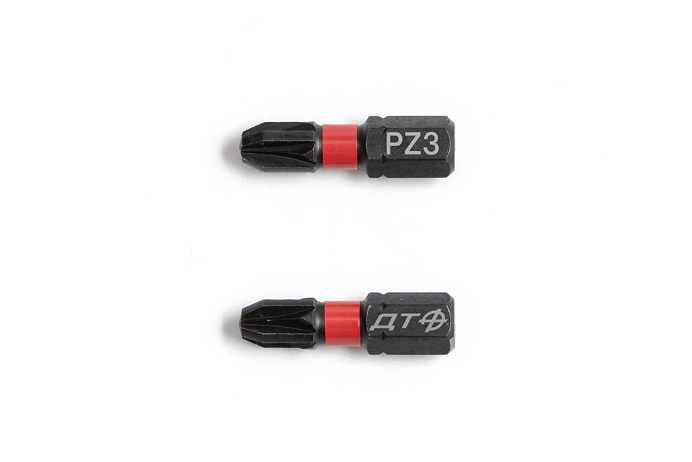 Бита ударная 1/4'', PZ3 × 25 мм, 10шт.