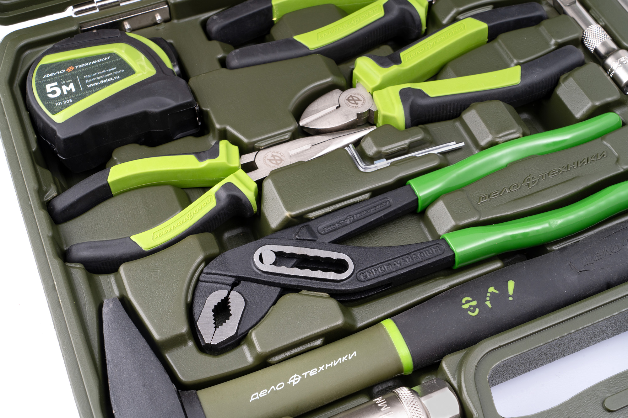 Набор головок 3/8" с инструментом, 66 предметов