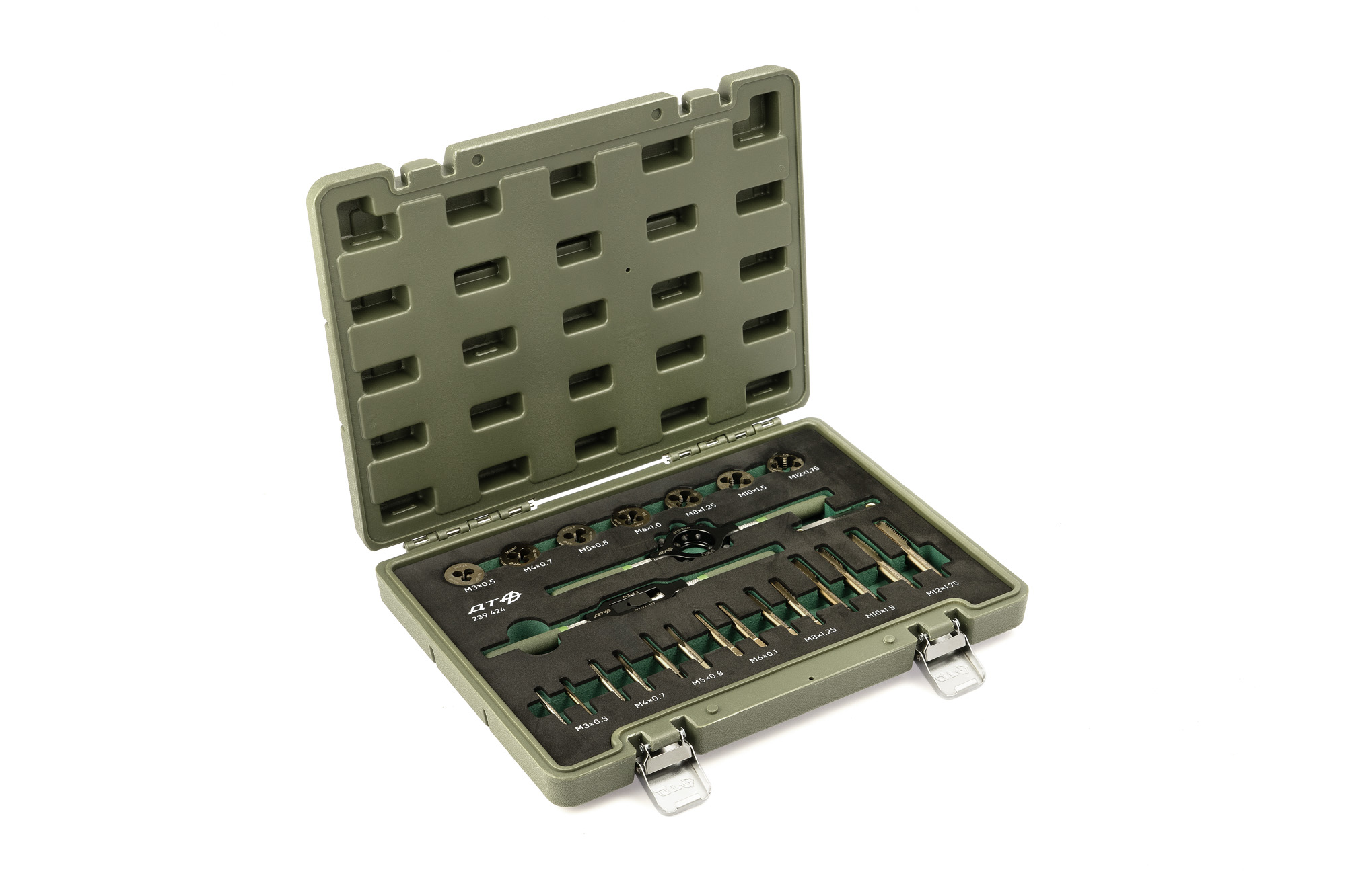 Набор метчиков и плашек, 24 предм.