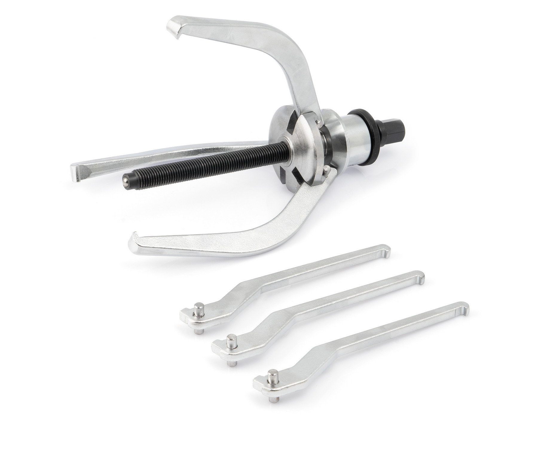 Съёмник подшипников трёхлапый для наружных и внутренних подшипников с подпружиненными лапами до 140 мм