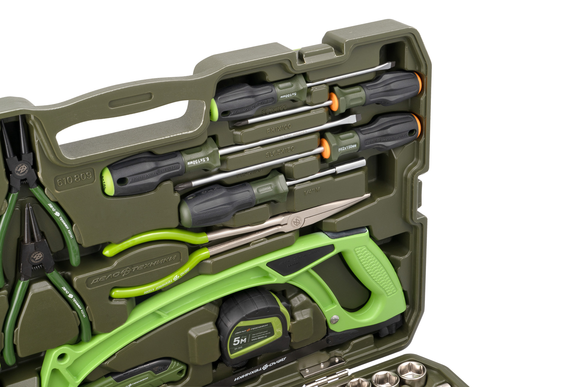 Набор головок 3/8" с инструментом, 109 предметов