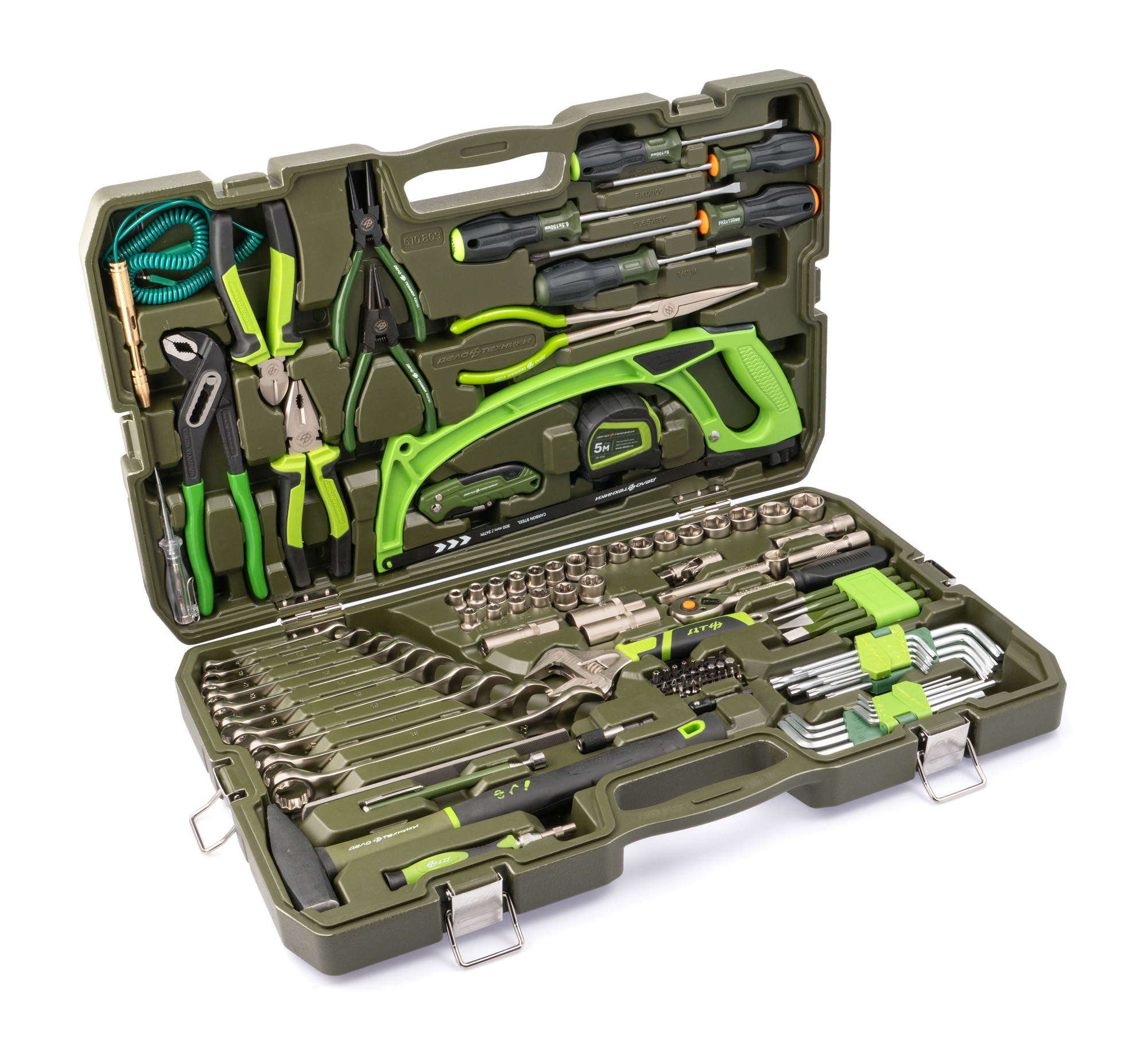 Набор головок 3/8" с инструментом, 109 предметов