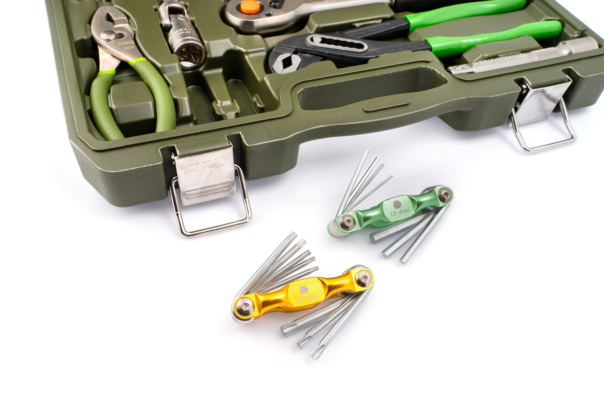 Набор головок 1/2" с инструментом, 43 предмета