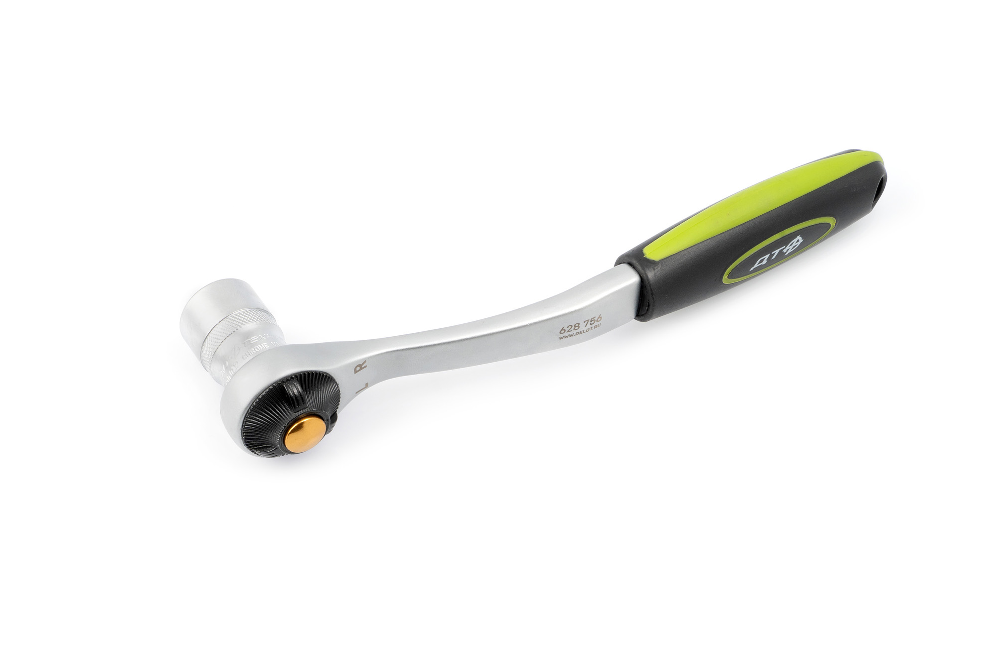 Трещотка с дисковым переключателем 72 зубца 1/2"