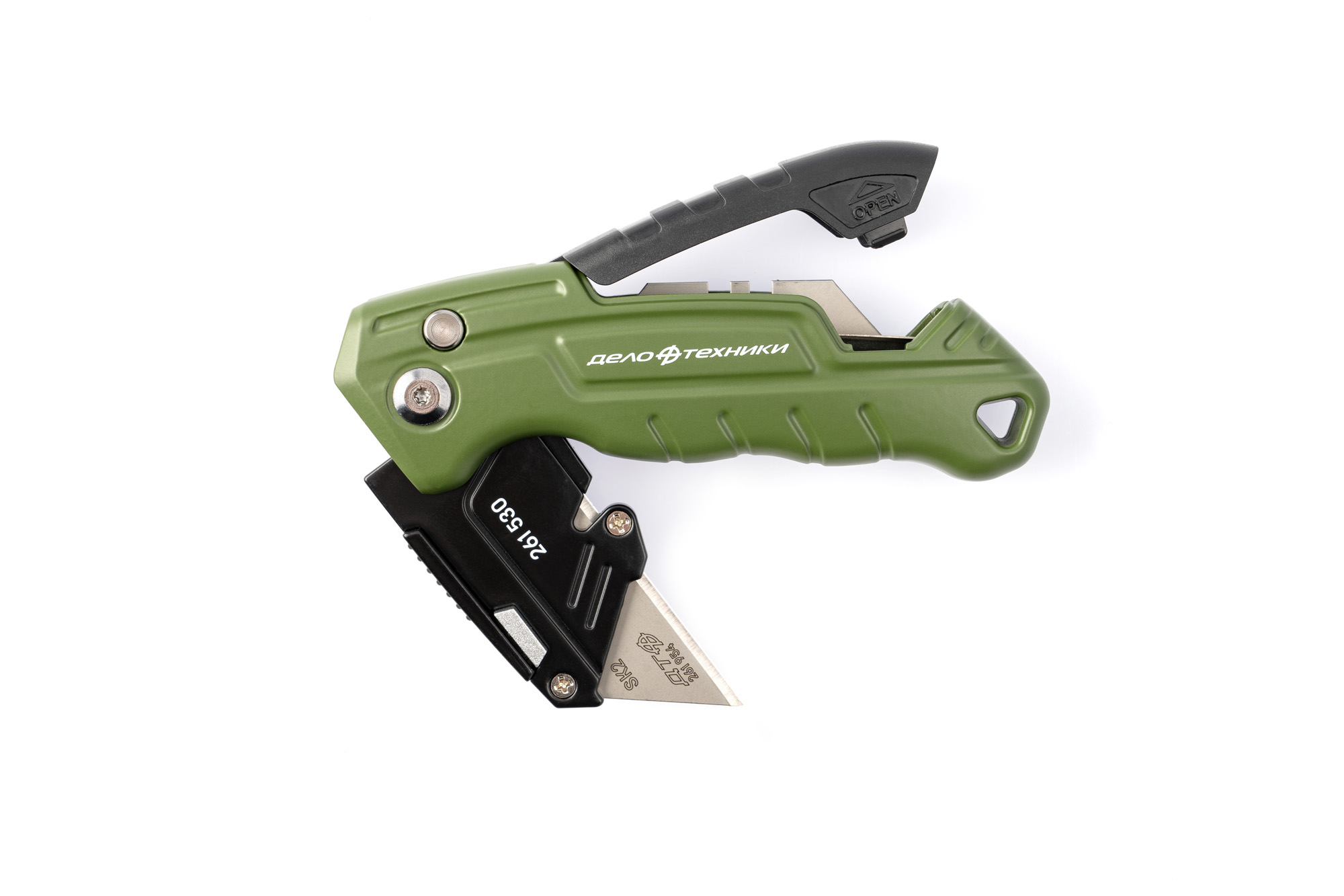 Нож складной с трапециевидным лезвием