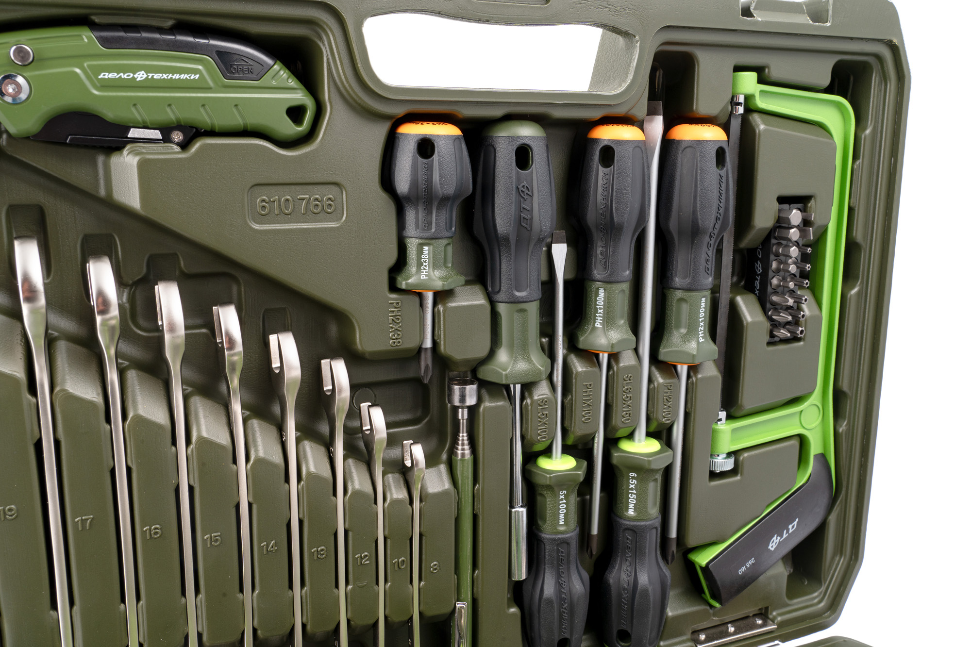 Набор головок 3/8" с инструментом, 66 предметов