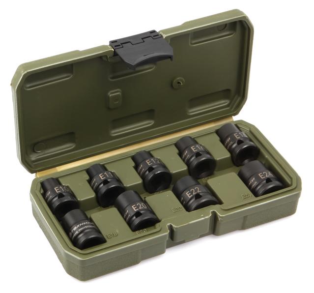 Набор головок ударных 1/2'' TORX, 9шт.